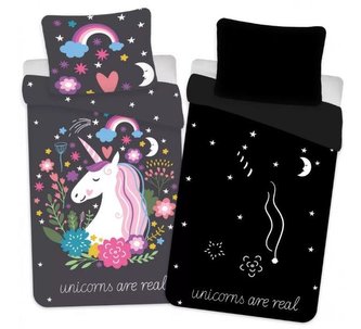 POVLEČENÍ UNICORN - SVÍTÍCÍ VE TMĚ