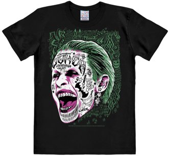 Pánské tričko Suicide Squad: Joker (XL) černé bavlna
