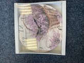 Hodiny nástěnné dřevo Lavender pr. 34 cm