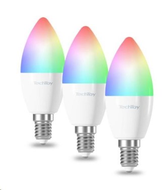TechToy Smart Bulb RGB 6W E14 ZigBee 3pcs set