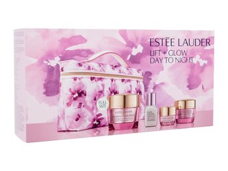 Estée Lauder Lift + Glow Day To Night denní pleťový krém Resilience Multi-Effect SPF15 50 ml + pleťové sérum Perfectionist Pro 15 ml + oční krém Resilience Multi-Effect 5 ml + noční pleťový krém Resilience Multi-Effect Night 15 ml + kosmetická taštička