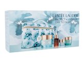 Estée Lauder Protect + Hydrate Day To Night denní pleťový krém DayWear SPF15 50 ml + pleťové sérum Advanced Night Repair 15 ml + oční gel-krém DayWear Eye 5 ml + noční pleťový krém DayWear Plus 15 ml + kosmetická taštička
