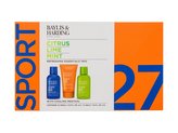 Baylis & Harding Citrus Lime & Mint sprchový gel na tělo a vlasy Citrus Lime & Mint 100 ml + mýdlo na obličej Citrus Lime & Mint 100 ml + balzám po holení Citrus Lime & Mint 50 ml
