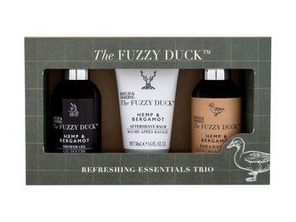 Baylis & Harding The Fuzzy Duck sprchový gel The Fuzzy Duck Hemp & Bergamot 100 ml + šampon The Fuzzy Duck Hemp & Bergamot 100 ml + balzám po holení The Fuzzy Duck Hemp & Bergamot 50 ml