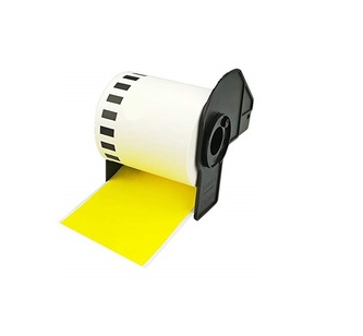 Brother DK-22605, 62mm x 30,48m, kompatibilní žlutá role etiket