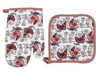 SADA DRŽÁKŮ RUKAVIC A HRNCŮ KURKI