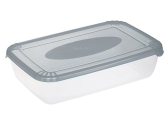 BOX NA POTRAVINY  POLAR OBDÉLNÍKOVÝ 3L ŠEDÝ -PT 1673