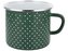 SMALTOVANÝ HRNEK RETRO ZELENÝ 12CM