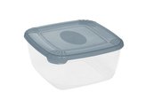 BOX NA POTRAVINY  POLAR ČTVERCOVÝ 2500ML ŠEDÝ -PT 1677