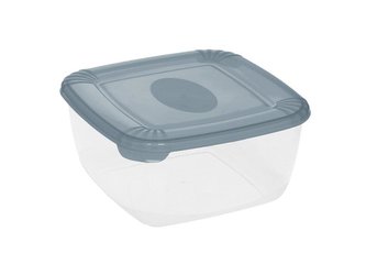 BOX NA POTRAVINY  POLAR ČTVERCOVÝ 2500ML ŠEDÝ -PT 1677
