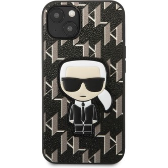 Karl Lagerfeld Monogram Ikonik Kryt iPhone 13 černý