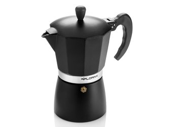 KÁVOVAR/FRENCHPRESS ESPRESSO ALU MACCHIATO NA 6 ŠÁLKŮ