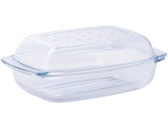 SKLENĚNÝ PEKÁČ NA PEČENÍ 4.1 L GRILL&DROP -WOŁ