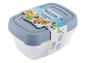 HRANATÁ DÓZA NA POTRAVINY MODRÁ 3x0,3L