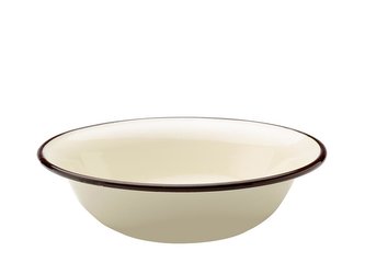 SMALTOVANÁ MISKA  28CM KRÉMOVÁ