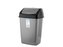 ODPADKOVÝ KOŠ SLIM 10L VÝKLOPNÝ ŠEDÝ
