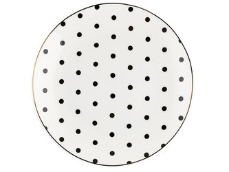 TALÍŘ DEZERTNÍ SPOTS BLACK 20CM