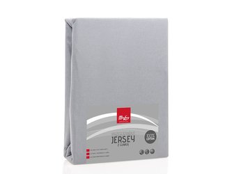 NAPÍNACÍ PROSTĚRADLO JERSEY100X200CM ŠEDÉ