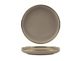 Talíř dezertní Berlotti hnědý 20cm