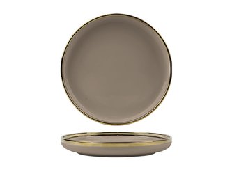 Talíř dezertní Berlotti hnědý 20cm