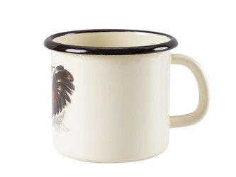 SMALTOVANÝ HRNEK  9CM 550ML KOKOS NEW