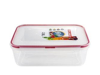 Florina fresh box na potraviny  Fresh Box 2,5 l transparentní//červené těsnění