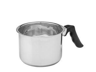 NEREZOVÝ HRNEC NA MLÉKO MARIO S VÝLEVKOU 12CM 900ML