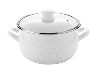 HRNEC SMALTOVANÝ PYZA S POKLIČKOU 22CM 5,3L DIAMOND