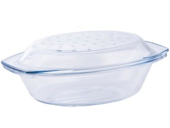 SKLENĚNÝ PEKÁČ NA PEČENÍ GRILL&DROP 2,9 L -WOŁ*