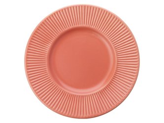 TALÍŘ DEZERTNÍ PROUŽKY 22 CM KORÁL