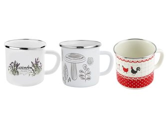 HRNEK SMALTOVANÝ 9CM 550ML MIX