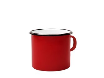 SMALTOVANÝ HRNEK  9CM 550ML ČERVENÝ