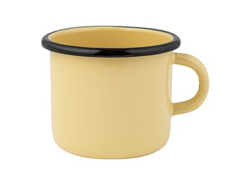 SMALTOVANÝ HRNEK 9CM 500ML KRÉMOVÝ