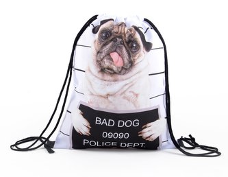 Vak na záda 23 Krimi mops MyBestHome 41x32 cm