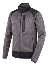 Pánský fleecový svetr na zip Alan M black - L