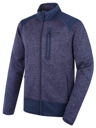 Pánský fleecový svetr na zip Alan M dk. blue - XXL Pánský fleecový svetr na zip Alan M dk. blue - XXL