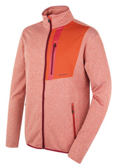 Pánská mikina na zip Ane M dk. brick orange - L