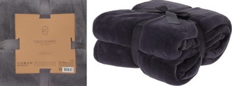 Deka fleece 180 x 230 cm ESSENTIALS antracit