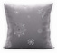 Polštář SNOWFLAKE světle šedá/stříbrná 40x40 cm  Mybesthome
