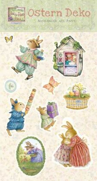 Ostern Deko, Aufhänger aus Pappe