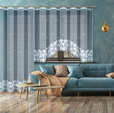 Dekorační žakárová záclona s řasící páskou DONKA 120 bílá 300x120 cm MyBestHome