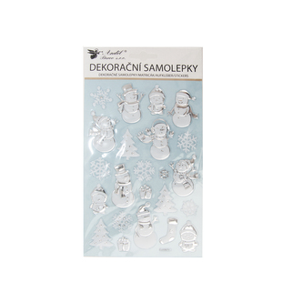 Samolepky sněhuláci s ražbou 14,5x25cm