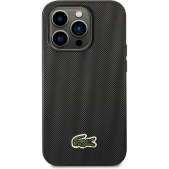 Lacoste Iconic Petit Pique Logo kryt iPhone 14 Pro černý