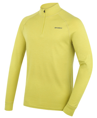 Pánská merino mikina Aron Zip M lime green - XXL