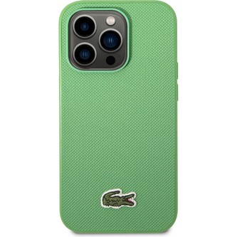Lacoste Iconic Petit Pique Logo kryt iPhone 14 Pro zelený