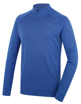 Pánská merino mikina Aron Zip M blue - XXL