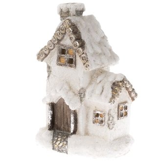 Vánoční domek s LED světlem (polyresin), 2/8