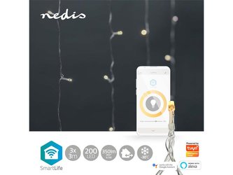 Smart LED vánoční řetěz NEDIS WIFILXC01W200 3m WiFi Tuya