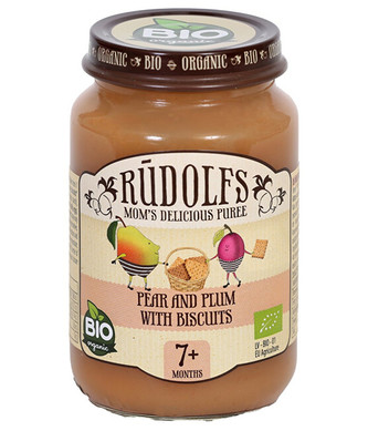 Rudolfs Hruška, švestka, sušenky BIO 190 g