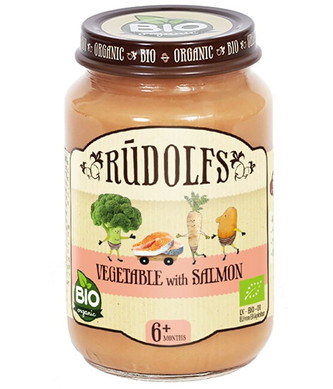 Rudolfs Zelenina s lososem BIO 190 g